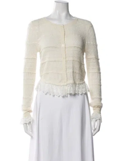 Pre-owned Loveshackfancy Crew Neck Sweater In Neutrals