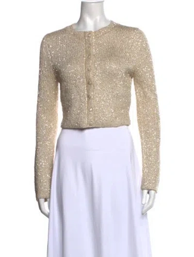 Pre-owned Loveshackfancy Crew Neck Sweater In Neutrals