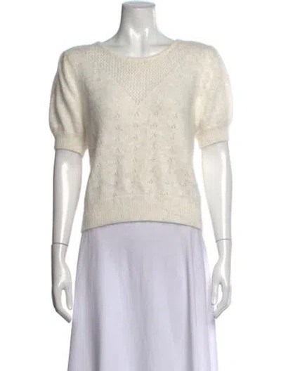 Pre-owned Loveshackfancy Crew Neck Sweater In Neutrals