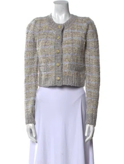 Pre-owned Loveshackfancy Crew Neck Sweater W/ Tags In Brown