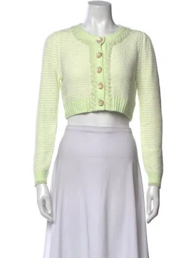 Pre-owned Loveshackfancy Crew Neck Sweater W/ Tags In Green