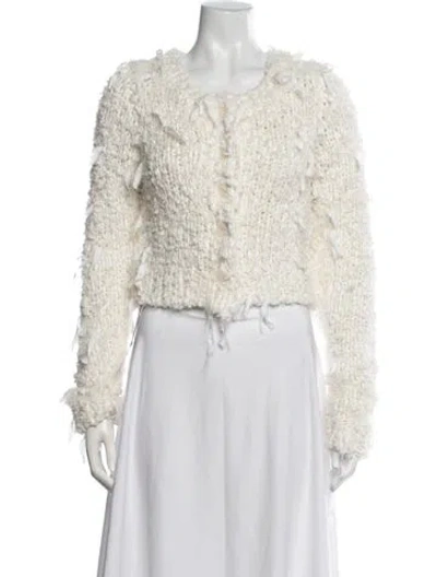 Pre-owned Loveshackfancy Crew Neck Sweater W/ Tags In Neutral