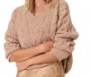 Loveshackfancy Croisette Pullover In Camel In Neutral