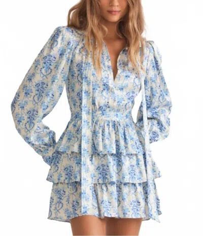 Loveshackfancy Daly Mini Dress In Frosted Shores In Multi