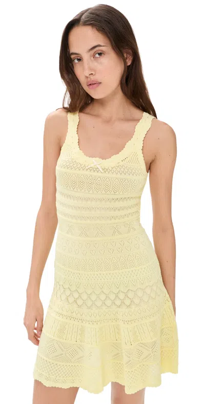 Loveshackfancy Darlena Dress Sugar Daisy In Yellow