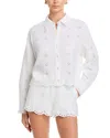 Loveshackfancy Delano Linen Blouse In White