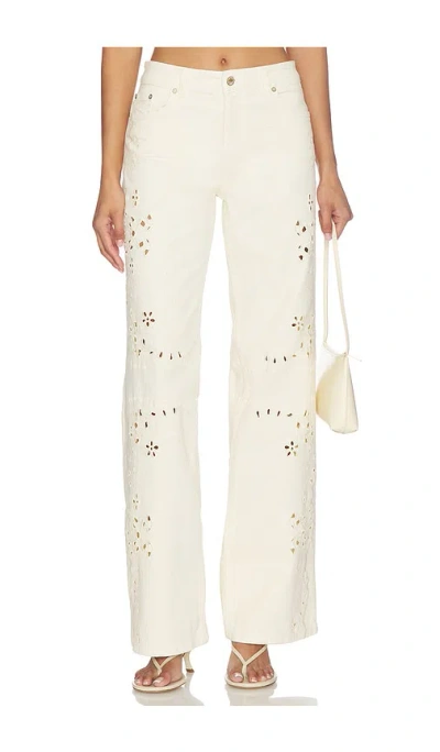Loveshackfancy Dellah Pant In White