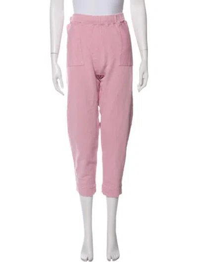 Pre-owned Loveshackfancy Distressed Accents Sweatpants In Pink