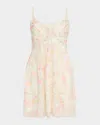 Loveshackfancy Docila Floral Cotton Mini Dress In Multi