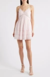 Loveshackfancy Docila Lace & Pintuck Detail Cotton Minidress In Pink