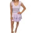 Loveshackfancy Dovi Top In Lilac Bloom In Multi