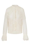 Loveshackfancy Duquette Lace Top In Ivory