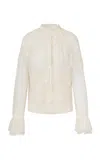 Loveshackfancy Duquette Lace Top In Ivory
