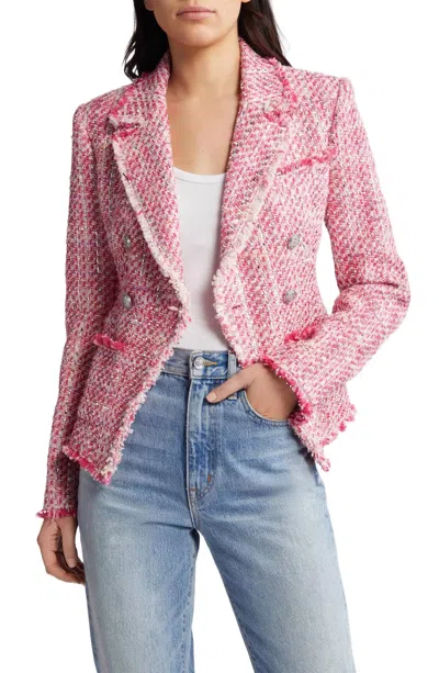 Loveshackfancy Duvel Jacket In Bonbon Pink In Multi