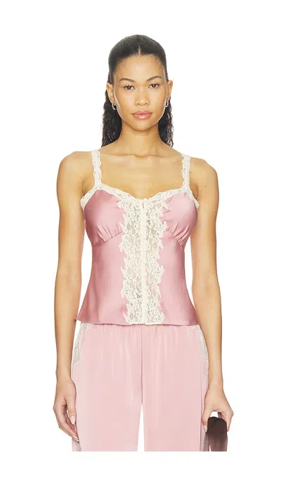 Loveshackfancy Effy Top In Flushed Nude
