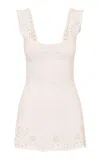 Loveshackfancy Elka Cutout Mini Dress In White