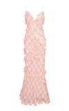 Loveshackfancy Ellietta Ruffled Chiffon Maxi Dress
