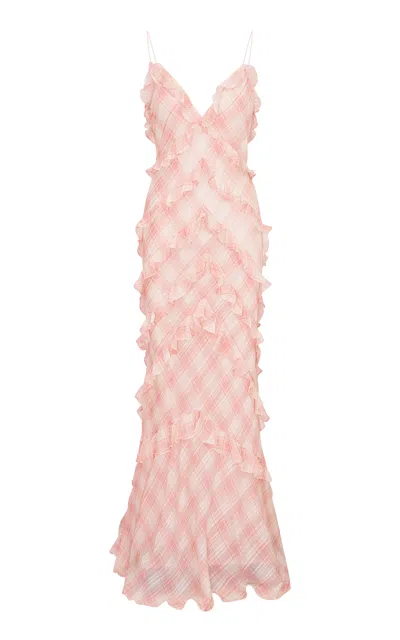 Loveshackfancy Ellietta Ruffled Chiffon Maxi Dress