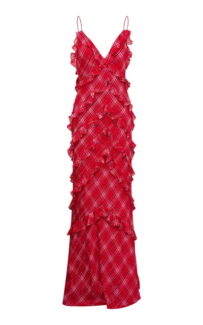 Loveshackfancy Ellietta Ruffled Chiffon Maxi Dress