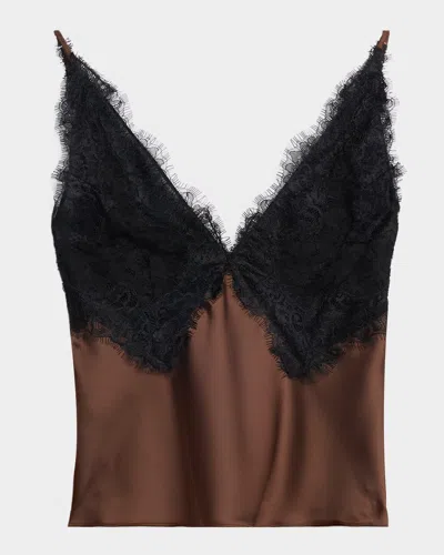 LOVESHACKFANCY ELLORYN SATIN CAMI TOP