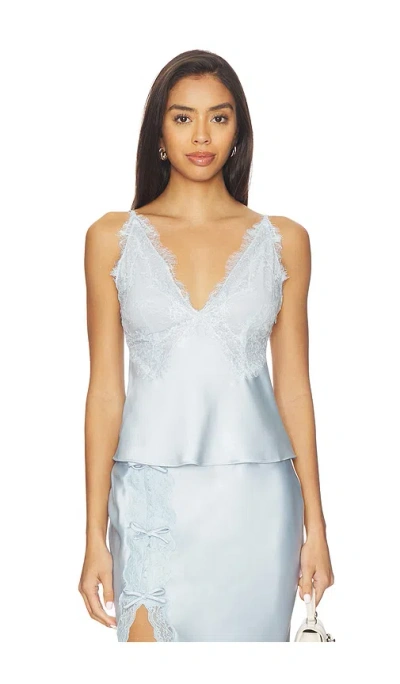 Loveshackfancy Elloryn Top In Blue