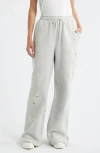 Loveshackfancy Elma Lace Bows Sweatpants In White