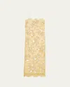 Loveshackfancy Emalia Sequined Lace-trim Midi Dress In Pale Lemon Yellow