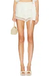 Loveshackfancy Emanuela Shorts In White