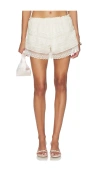 Loveshackfancy Emanuela Shorts In White