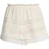 Loveshackfancy Emanuela Shorts In White