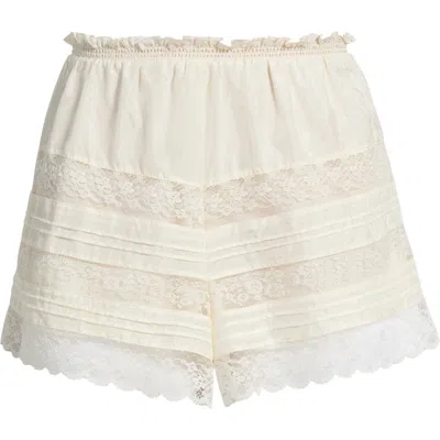 Loveshackfancy Emanuela Shorts In White