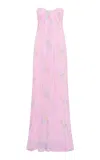 Loveshackfancy Emara Strapless Gown In Pink