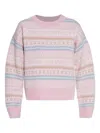 Loveshackfancy Emberly Patterned Sweater In Multi