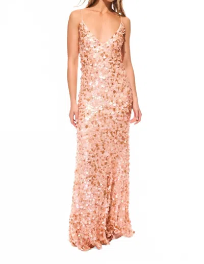 Loveshackfancy Emmalisa Maxi Dress In Coral Sunset In Orange