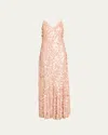 Loveshackfancy Emmalisa Sequin Gown In Pink