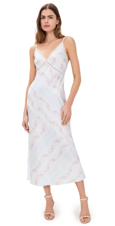 Loveshackfancy Ermon Dress Wavecrest Blue