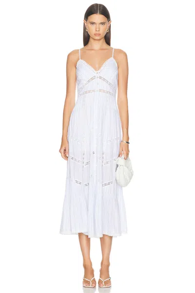 Loveshackfancy Esilda Lace Trim Cotton Dress In True White