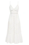 Loveshackfancy Esilda Lace Trim Cotton Dress In True White