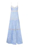 Loveshackfancy Espa Cotton Maxi Dress In Blue