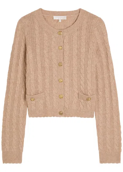 Loveshackfancy Eugenie Wool And Cashmere-blend Cardigan In Brown