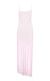 Loveshackfancy Evalette Fringed Maxi Dress In Pink