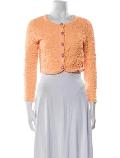 Pre-owned Loveshackfancy Evening Jacket In Orange