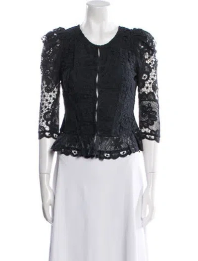 Pre-owned Loveshackfancy Evening Jacket W/ Tags In Gray