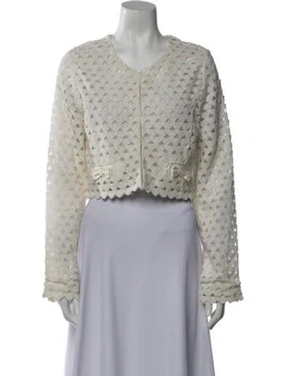 Pre-owned Loveshackfancy Evening Jacket W/ Tags In Neutral