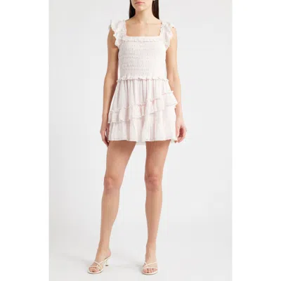 Loveshackfancy Eyelet Ruffle Minidress