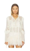 Loveshackfancy Farah Top Ivory In White