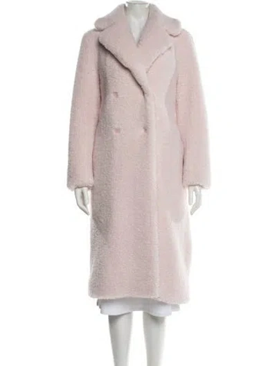 Pre-owned Loveshackfancy Faux Fur Coat In Pink