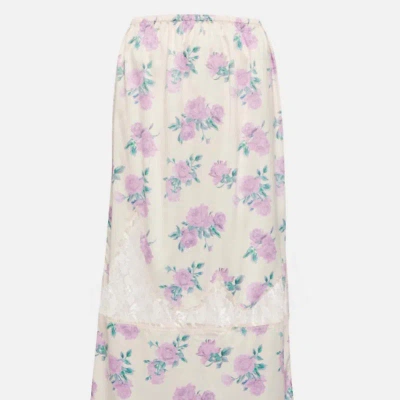 Loveshackfancy Fayette Skirt In Pink