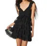 Loveshackfancy Federica Mini Dress In Black In Black