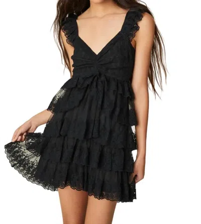 Loveshackfancy Federica Mini Dress In Black